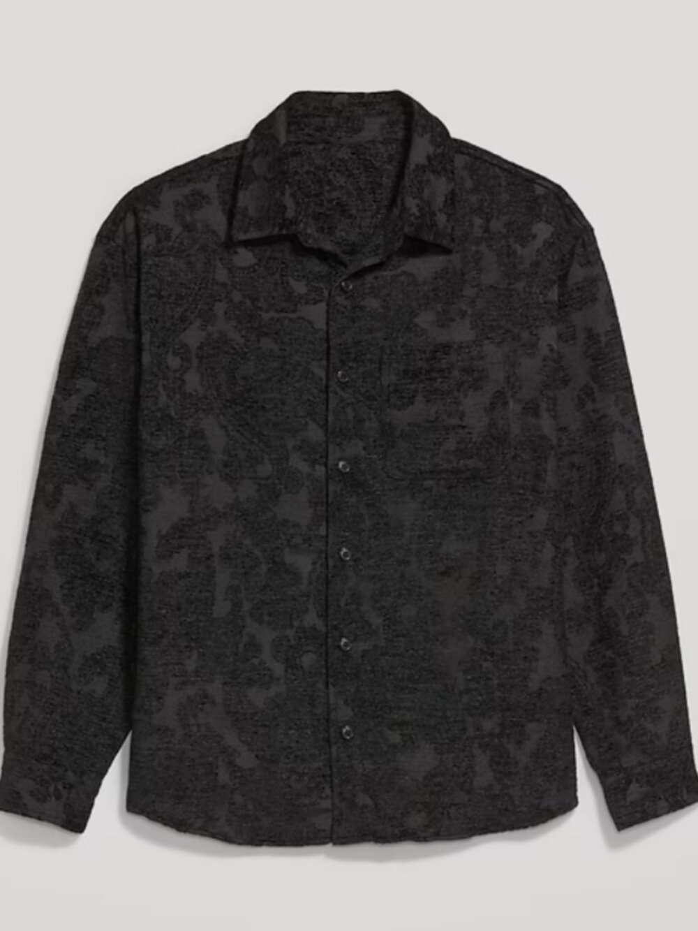 Old Navy Oversized Button-Down Jacquard Shirt | Size Large NWT